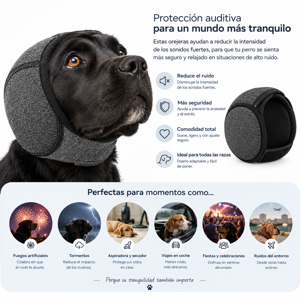 Orejeras Calmantes para Perros